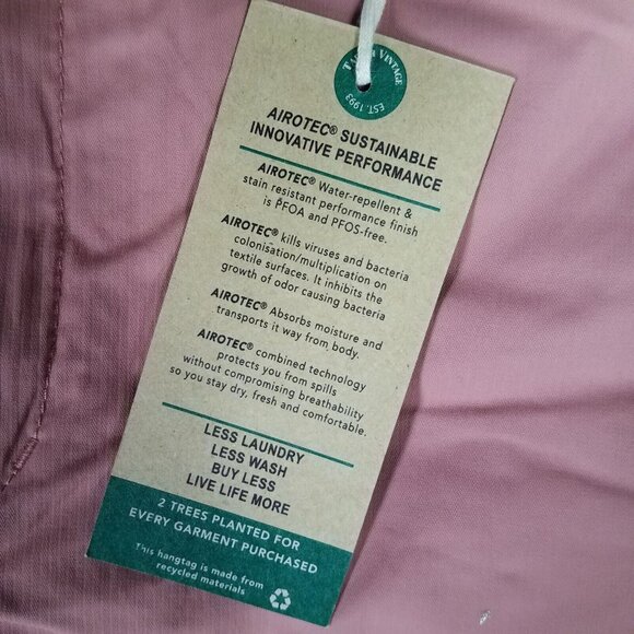 NEW Tailor Vintage Shorts Adult 38 Pink Chino Luxe Performance Stretch Airotec - Picture 10 of 15